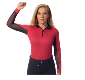 Camiseta de equitación transpirable de secado rápido para mujer, ideal para competición, proveedor mayorista - Product Image 2