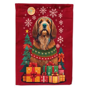 Otterhound Holiday Christmas Garden Flag Boîte aux lettres multicolore Bannière décorative de drapeau de cour pour les œuvres d'art de patio et les parterres de fleurs - Product Image 1