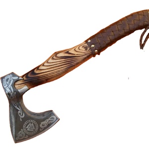Haches en acier Damas de qualité supérieure, personnalisées en gros, service OEM ODM, design professionnel avec manche en bois, prix abordable - Product Image 6