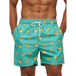 Maillots de bain pour hommes à séchage rapide, jammers, matière Spandex/Nylon sur le devant, conçus pour les sports nautiques actifs, mouvements flexibles, durabilité longue durée - Product Image 1