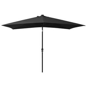 Parasol de jardin pliable 6,6 x 9,8 pieds en noir, fabriqué en polyester durable pour une utilisation en extérieur sur la terrasse - Product Image 3