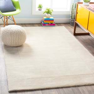 Handcrafted New Zealand Wool Rug Modern Geometric Neutral <b>Carpet</b> Soft Premium Living Room Area Rug - Product Image 2