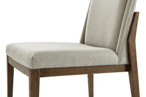 Silla de Comedor Nórdica Moderna Tapizada con Estructura de Madera de Haya Maciza y Tapicería de Lino para Hogar, Oficina y Edificios de Oficinas - Product Image 5