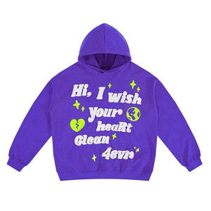 Customizable 500 Gsm 100% French Cotton Unisex Oversized <b>Hoodie</b> 3D Pattern Printing Embroidery Logo <b>Mens</b> Casual Blank <b>Hoodie</b> - Product Image 2