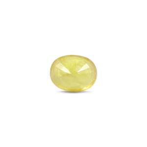 Handcrafted 4.28 Carat Oval Faceted Yellow Sapphire Loose Gemstone for Fine Jewelry - Product Image 2