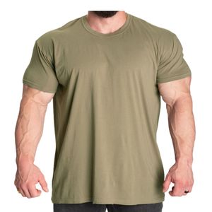 T-shirt de sport personnalisé pour homme, vêtements de gym, coton, tee-shirt d'entraînement uni, coupe musclée, fabricant OEM ODM, fournisseur, usine, vente en gros - Product Image 4