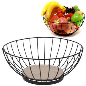 Panier à linge en fil de fer, panier à fruits en fer forgé, panier à ustensiles de cuisine, panier de comptoir, panier de style campagnard, panier de rangement - Product Image 5