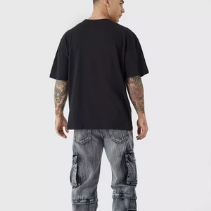 T-shirts Homme Grande Taille en Coton 100% de Haute Qualité, 210g, Personnalisables avec Logo, Coupe Ample et Épaisse, Vente en Gros - Product Image 3