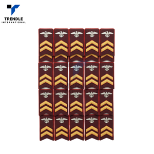 Épaulettes en métal tressé doré de qualité supérieure |   Épaulettes brodées 3D personnalisées détachables avec fermeture magnétique, écologiques et réutilisables - Product Image 3