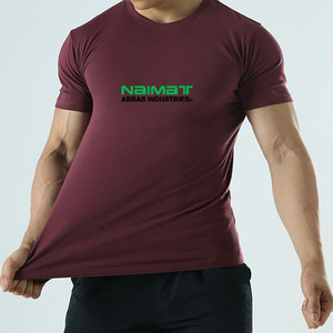 เสื้อยืดวิ่งออกกำลังกายแห้งเร็วสำหรับผู้ชาย ทรงแอธเลติก ระบายอากาศได้ดี ชุดกีฬาสำหรับการฝึกซ้อม - Product Image 2