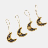 Décoration suspendue Chand Zari pour le Ramadan et l'Aïd |   Décoration islamique en forme de croissant de lune à suspendre pour la maison, la mosquée et les décorations festives