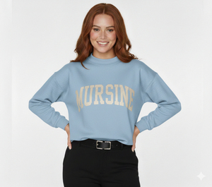 Nouveau style 2026 – Sweat-shirt long en molleton bouclette pour femme, col montant, broderie personnalisée sur le devant, polyester/coton - Product Image 5