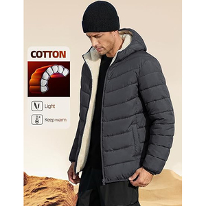 Classic Hooded Puffer <b>Jacket</b> With Quilted Pattern And Zipper For Womens Winter Season - Product Image 2