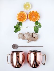 Copper beverage <b>mug</b> set festival lights cups reusable premium cocktail serving durable collection <b>mugs</b> - Product Image 1