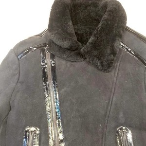 Genuine Leather Shearling <b>Jacket</b> Men Premium Fur <b>Lined</b> Aviator Winter Coat Warm Comfortable Fashion Outerwear Fit - Product Image 4