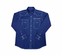 Camisa de Trabajo Industrial de Algodón Transpirable Resistente al Fuego Personalizada con Mangas Largas y Logotipo Bordado - Servicio OEM