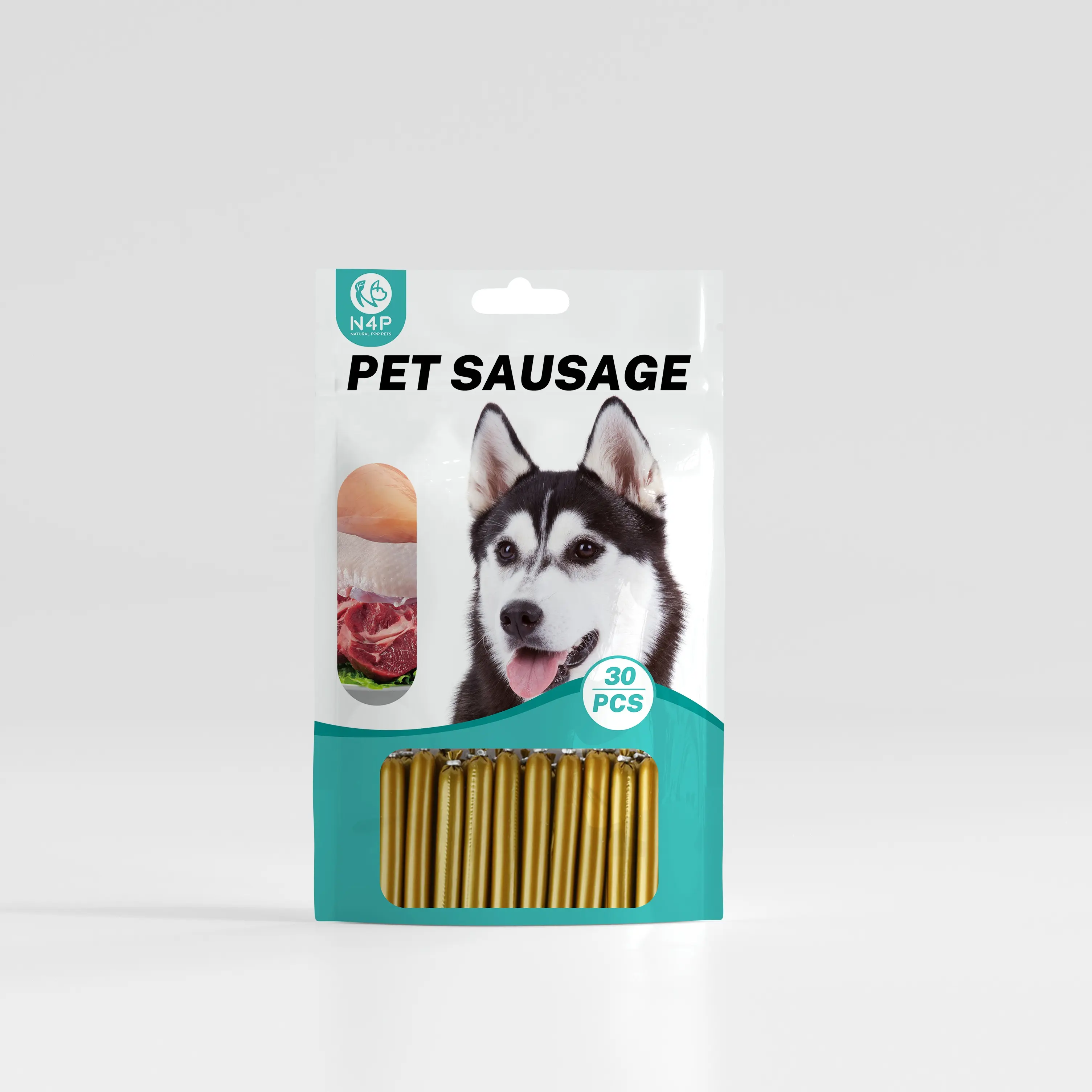 Fabrieksprijs N 4P Hoge Kwaliteit Droge Huisdier Snacks Koken Rundvlees Worst Voor Kat Traktaties/Hondenvoer