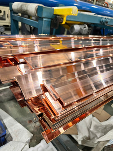 T2 Alloy <b>Copper</b> Bar Bare <b>Copper</b> <b>Strip</b> High Conductivity Square Busbar ASTM for Electrical Power Distribution - Product Image 3