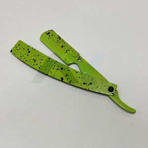 Rasoir de Barbier Pliant Haut de Gamme à Lame Courbe en Acier Inoxydable pour Rasage Lisse et Épilation – Couteau à Barbe - Product Image 2