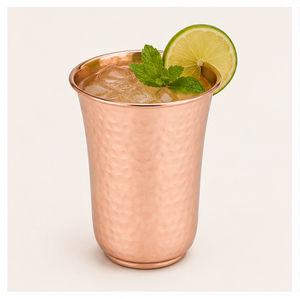Premium Hammered Copper Glass Set Luxury Antique Style <b>Drinkware</b> for Restaurants & Hotels High Quality Hand Hammered Pure Copper - Product Image 5