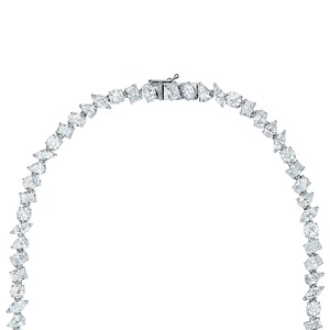 Collar de lujo con corte mixto en oro blanco de 18 quilates - Regalo - Product Image 2