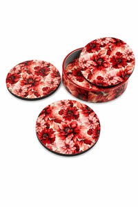 High Quality MDF Enamel Coaster Set With Colorful Artistic Design For Home <b>Bar</b> And Dining Accessories - Product Image 3