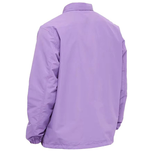 Customized Purple Solid Color <b>Coach</b> Jacket with Custom Embroidered Logo Winter Crossing Line <b>Coaches</b> Jacket Available For Sale - Product Image 3