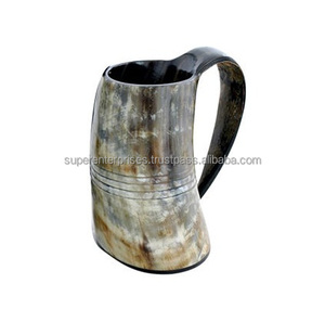 Handmade Finishing Design Horn <b>Mug</b> for Beer Drinking Indoor Decor Unique Material Design Drinking <b>Mug</b> - Product Image 6