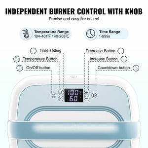Portátil 12X10 en azul + máquina de transferencia de calor blanca Máquina de prensa de calor compacta - Product Image 4