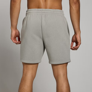 Pantalones Cortos Bermuda de Algodón Gris para Hombre, Cintura Media, Tejido de Punto Informal con Bolsillos, Estilo Transpirable - Product Image 5
