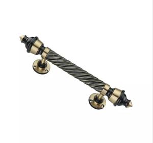 Awesome Nickel Brass Color Exterior Door Handle Metal Office School Restaurant Hotel Hospital <b>Pull</b> Handle T-Bar In Metal - Product Image 5