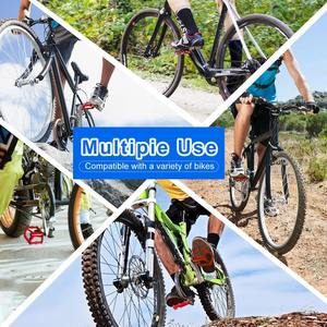 Pedales para Bicicleta de Montaña, Pedales Planos para Carretera/MTB, Antideslizantes, Ligeros, de Aleación de Aluminio, Ultraligeros, con Rodamientos, para Bicicletas BMX y MTB - Product Image 4