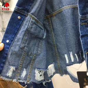 Chaqueta Vaquera Personalizada Ryan Pro Gear para Mujer, Tejido Transpirable y Cómodo con Logotipo Personalizado, Corte Corto - Product Image 4