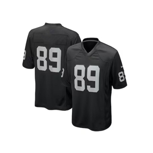 2026 Wholesale Custom American Football Jersey Sets Breathable Printed 100% Polyester Quick Dry Uniform Embroidered Number - Product Image 4