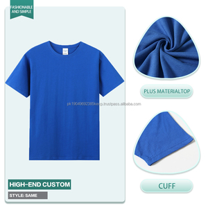Vente chaude de haute qualité 200 GSM à manches courtes pour hommes et femmes 100% coton impression personnalisée T-shirts frais et respirants - Product Image 4