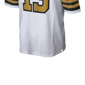 Camiseta Blanca de Fútbol Americano Número 13 con Cuello en V y Manga Corta para Hombre, Ropa Deportiva Transpirable de Poliéster, Directo de Fábrica en Pakistán - Product Image 5