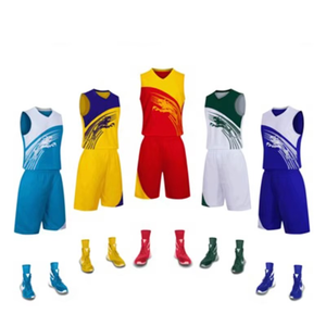 Ensemble short et maillot de basket personnalisable, design respirant, prix abordable, nouveau style, uniforme de basket 100% polyester, en promotion - Product Image 5