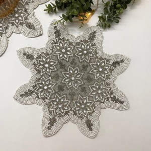 Posavasos Decorativos Bordados con Cuentas para el Hogar, Oficina, Cafetería y Restaurante, Hermosa Decoración de Mesa y Opción de Regalo - Product Image 1