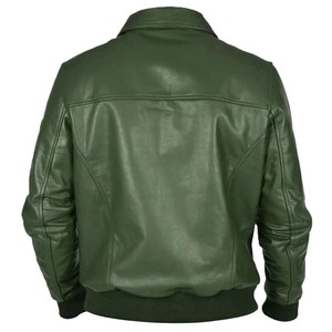 Nouvelle conception confortable, veste en cuir pour homme, best-seller, avec col montant, logo sur le devant, imperméable, coupe-vent, veste d'hiver - Product Image 3