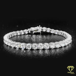Princesse Cut Tennis Bracelet De Luxe Bling Déclaration Fine Chaîne Unisexe Coupe Carrée Cubique Zircone Diamant Style Bracelets - Product Image 2