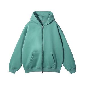 เสื้อฮู้ดดี้สีดำทรงโอเวอร์ไซส์ สไตล์สตรีทแวร์ ไหล่ตก ผ้าหนานุ่ม ระบายอากาศได้ดี ผ้าฝ้ายแท้ 100% - Product Image 3