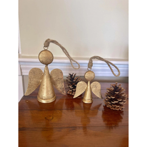 Standard Quality Farmhouse Decor Christmas Decor <b>Angel</b> Shape <b>Bell</b> Brass Made Metal Mini Cow <b>Bells</b> at Wholesale Price Supplies - Product Image 4