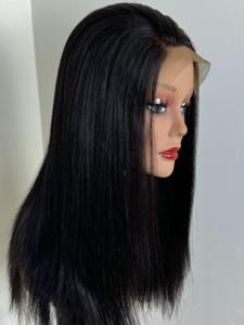 ¡Precio mayorista de fábrica! Peluca vietnamita de encaje frontal de pelo real HD natural, recta, lisa, recta Sin enredos Sin caída Negro - Product Image 6