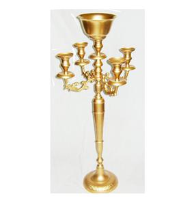 Bougeoir Rétro Centre de Table Table Style Européen Table en Métal Plaqué Argent Candélabre Décoration Bougeoir de Fête de Mariage - Product Image 4