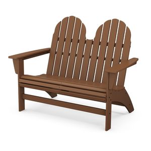Banc de jardin traditionnel en teck massif - Product Image 1