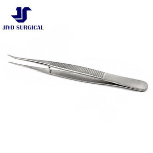 Pinzas Quirúrgicas Barraquer Cilia BC-7654 de 4.375 Pulgadas, Finas, Ligeramente Anguladas, Puntas Lisas, Mango Plano, Reutilizables, Certificación CE - Product Image 6