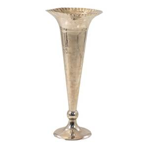 <b>Unique</b> Golden Metal Trumpet <b>Vase</b> Handmade Decorative <b>Vases</b> For Home Wedding Living Room Decorative Floor <b>Vase</b> - Product Image 1