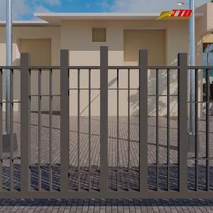 Clôture de luxe en fer forgé écologique de 2,13 m de hauteur avec service de modélisation 3D pour projets d'intimité extérieure - Product Image 4