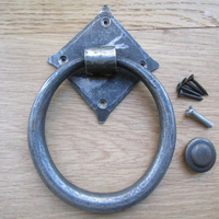 Battant de porte en fer forgé à la main, style rustique antique, vintage, rétro, ancien style victorien, pour maison de campagne, fait main