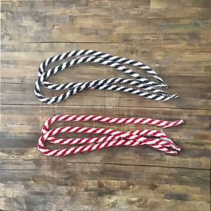 Cuerda de poliéster trenzada ecológica para asas de bolsas de papel con gancho y extremo metálico para prendas y calzado - Product Image 4